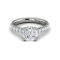 Vlora White Gold Diamond Hidden Halo Engagement Ring Mounting