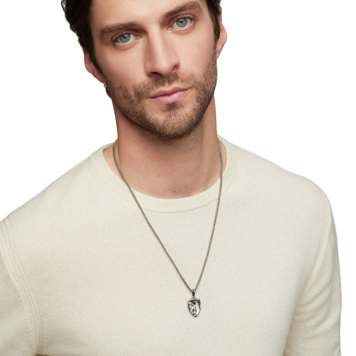David Yurman Sterling Silver Saint Michael Amulet Enhancer