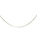 Estate White Gold Rope Chain 18 Inches