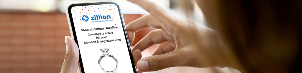 Promo header of Phone Showing Congratulations On Engagement Ring