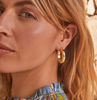 Gold Tones Shawn Statement Hoops