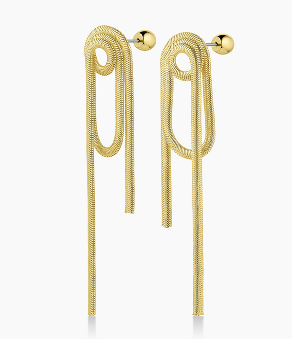 Gorjana Gold Toned Venice Loop Earrings