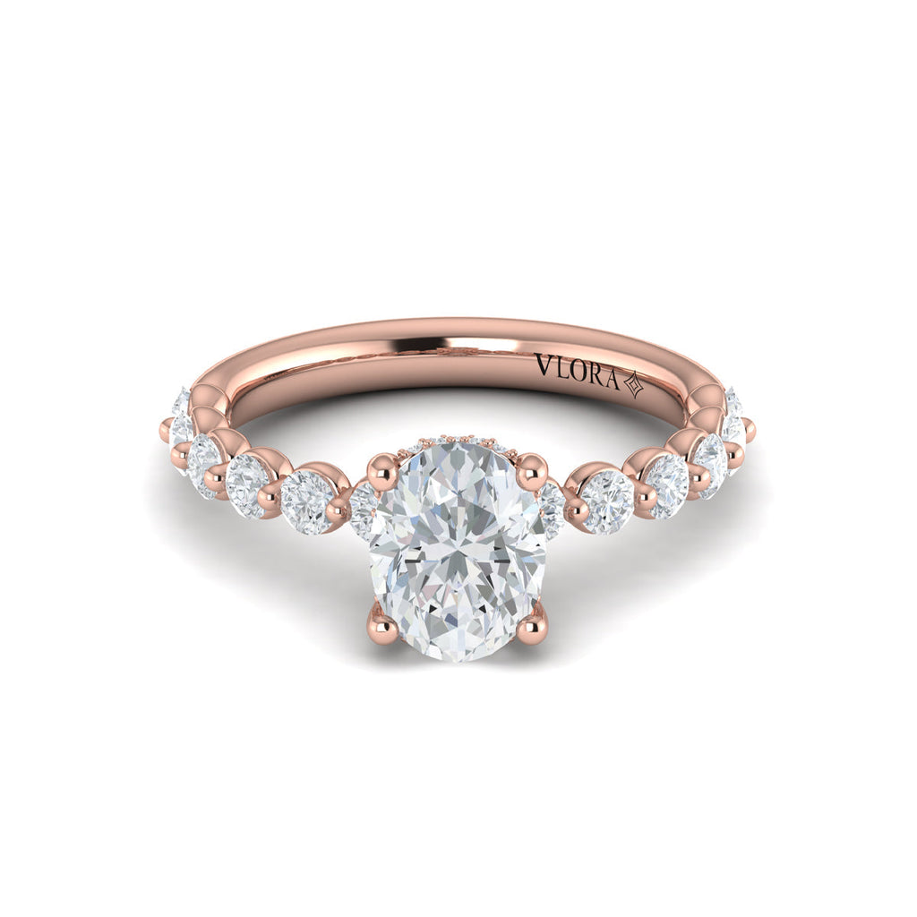 Vlora Bubble Diamond Engagement Ring Builder