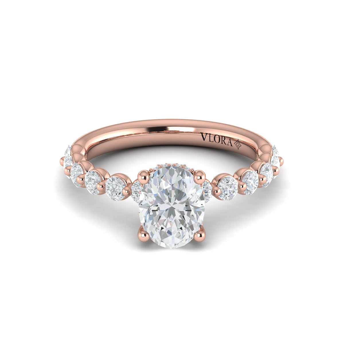 Vlora Bubble Diamond Engagement Ring Builder