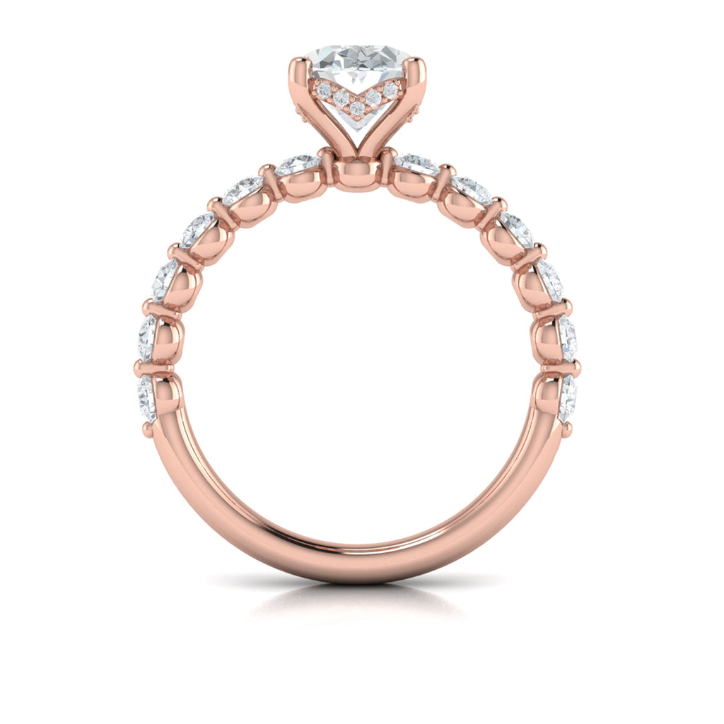 Vlora Bubble Diamond Engagement Ring Builder