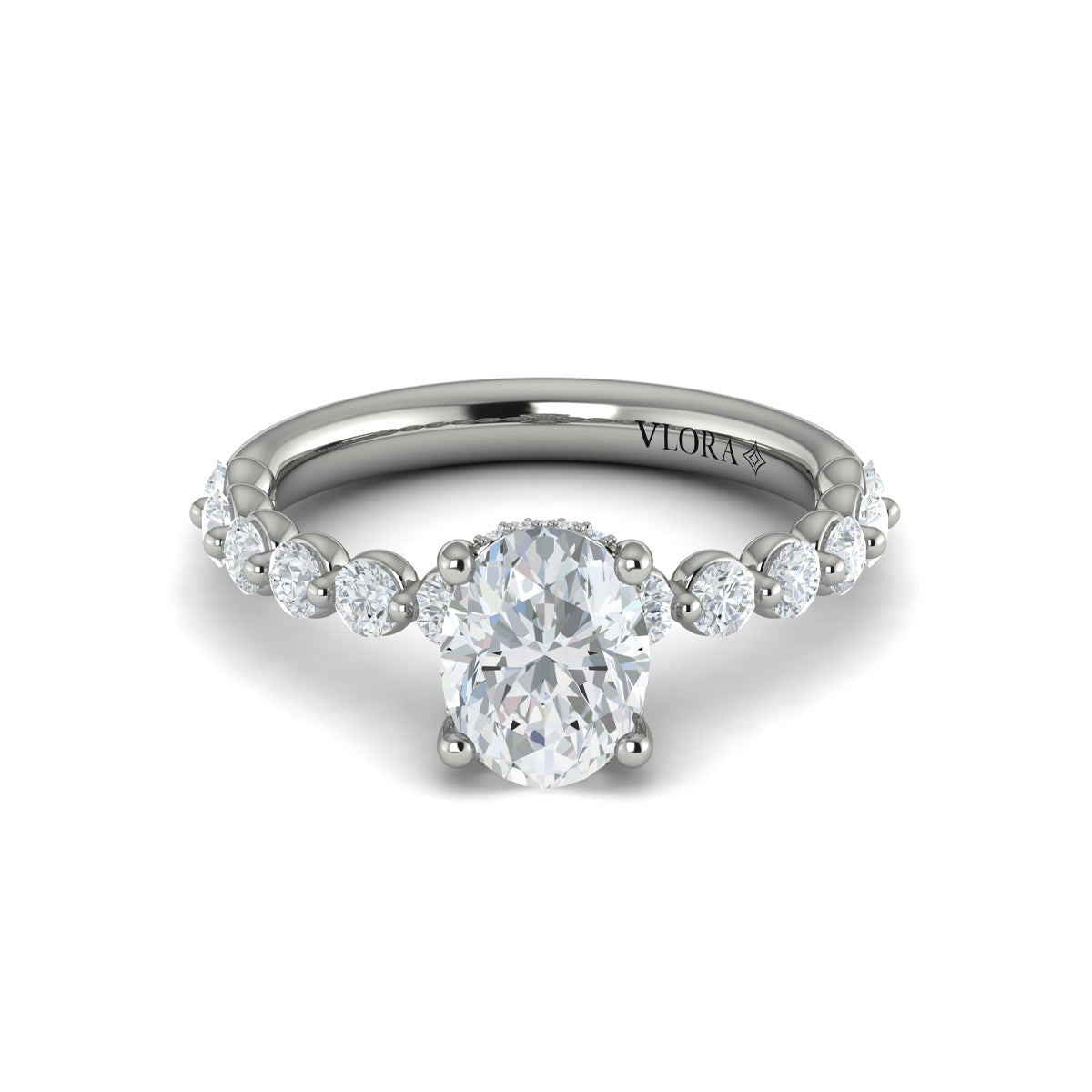 Vlora Bubble Diamond Engagement Ring Builder