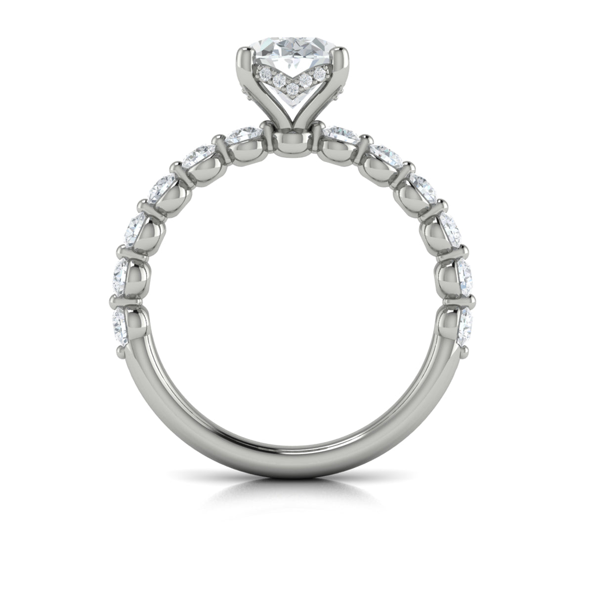 Vlora Bubble Diamond Engagement Ring Builder