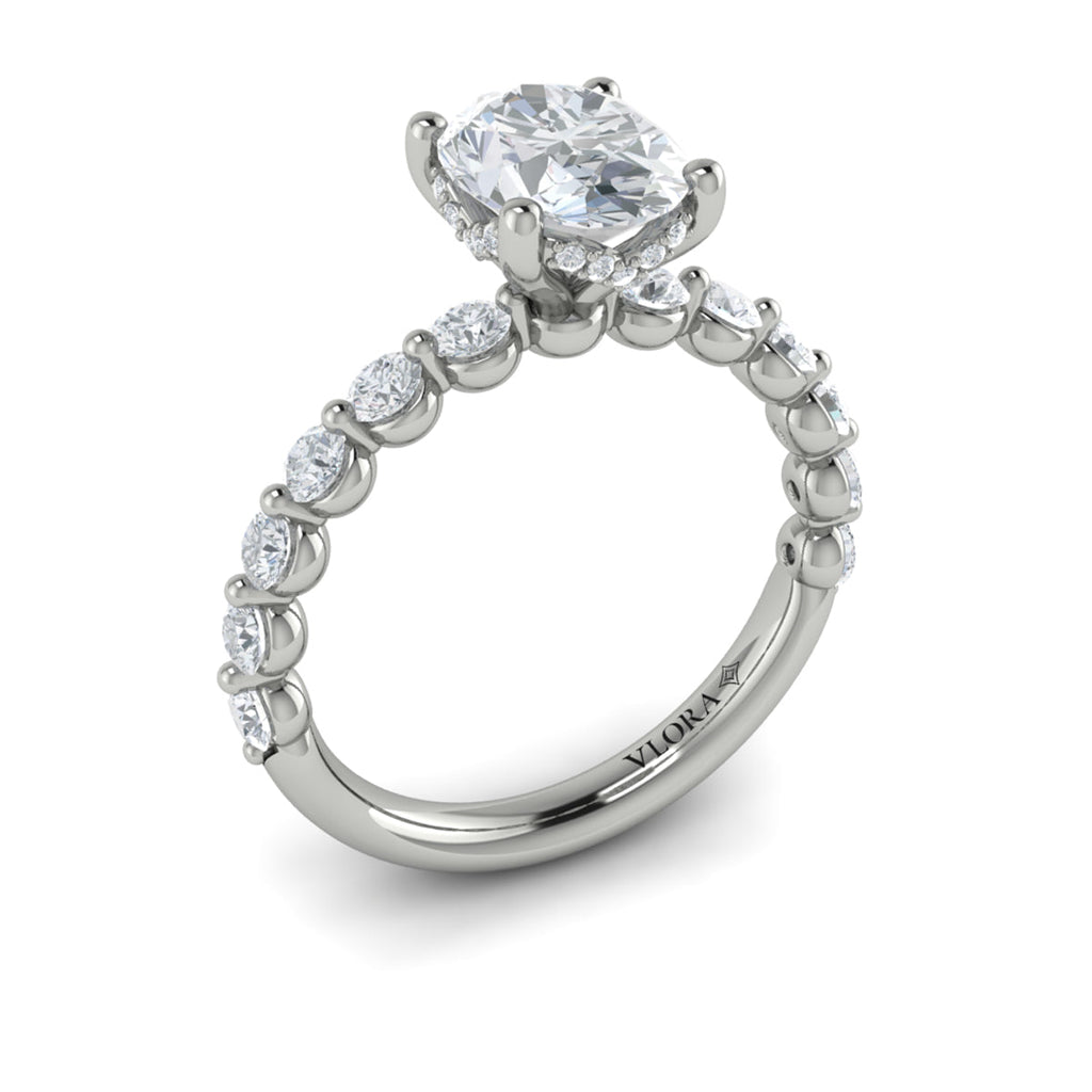 Vlora Bubble Diamond Engagement Ring Builder