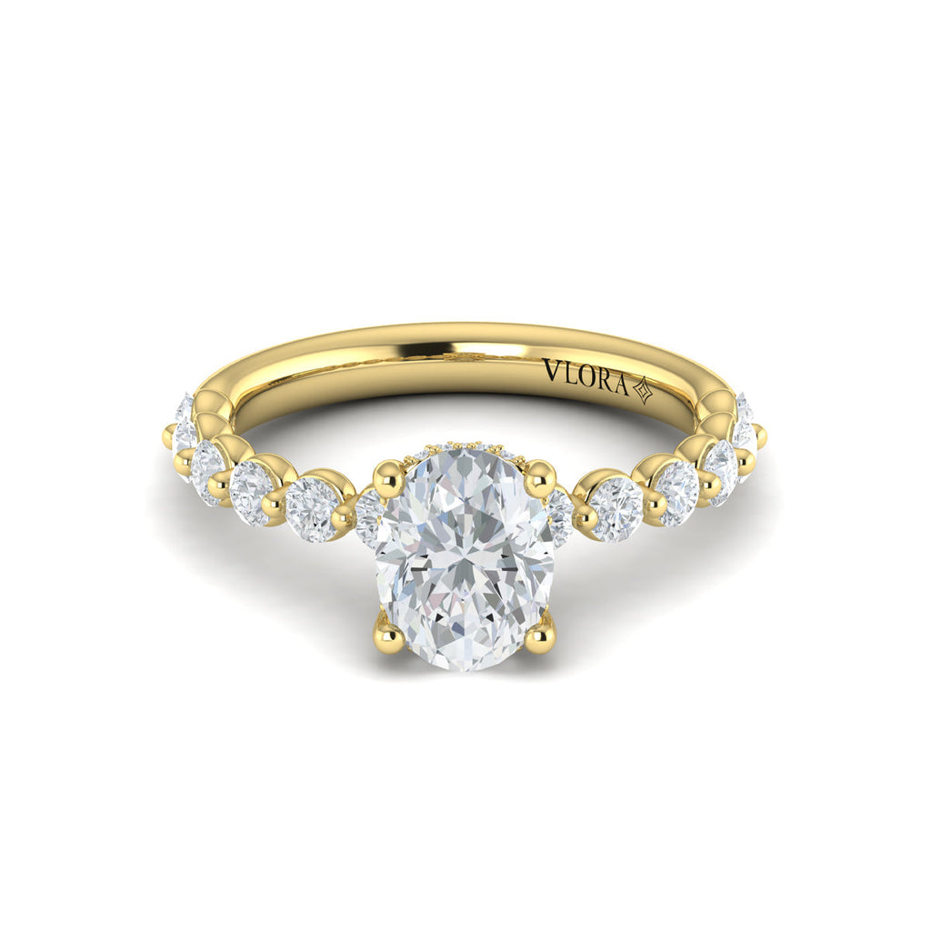 Vlora Bubble Diamond Engagement Ring Builder