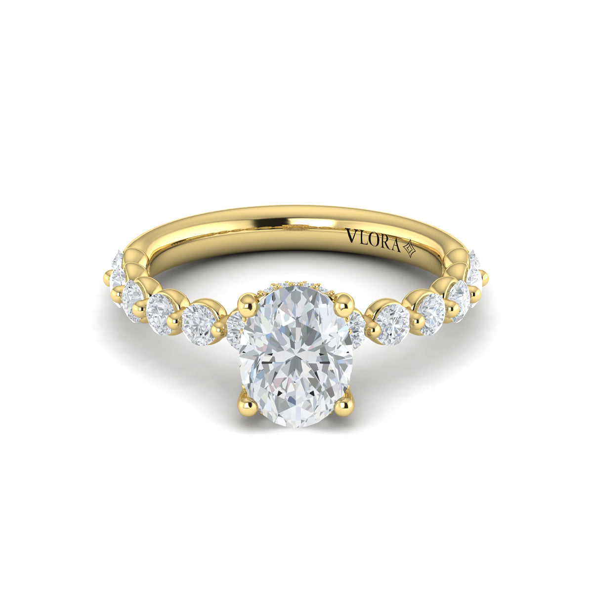 Vlora Bubble Diamond Engagement Ring Builder