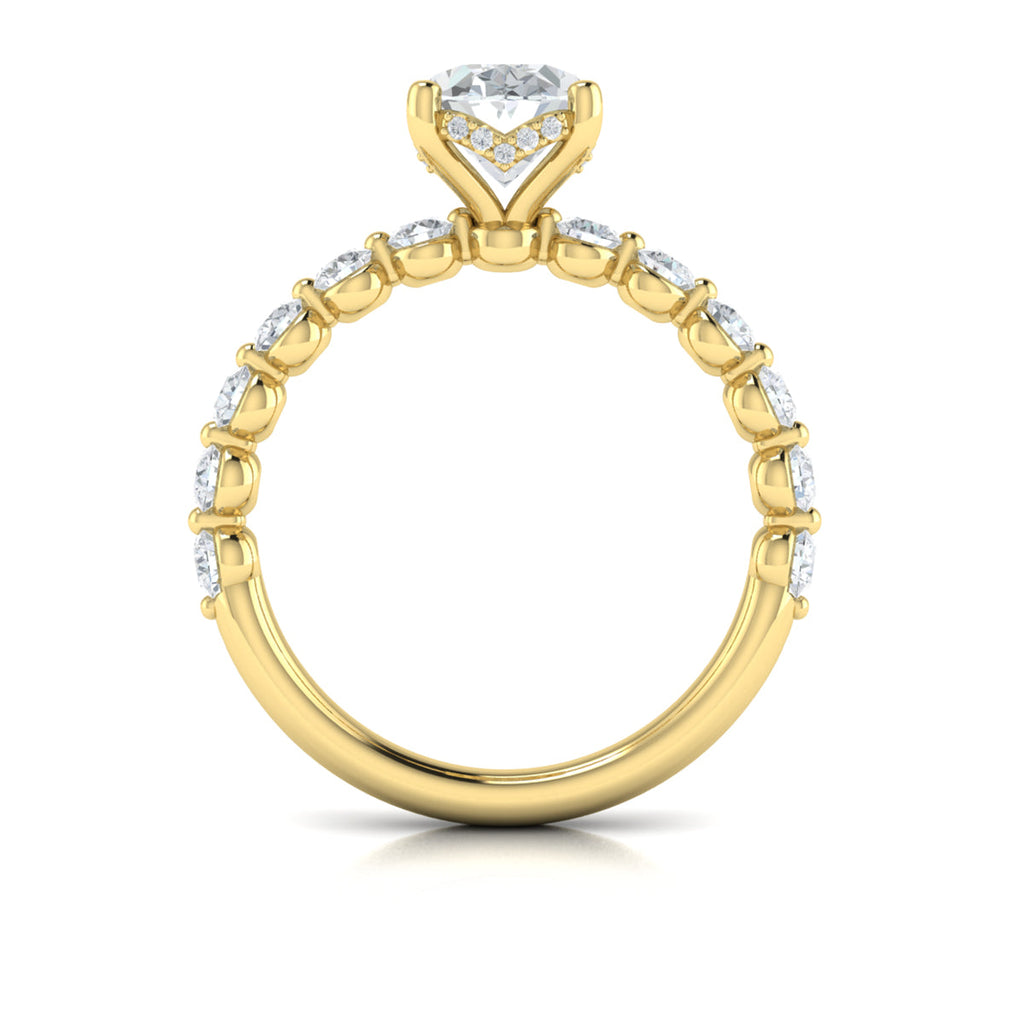 Vlora Bubble Diamond Engagement Ring Builder