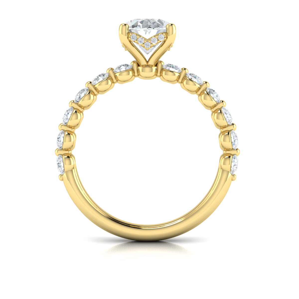 Vlora Bubble Diamond Engagement Ring Builder