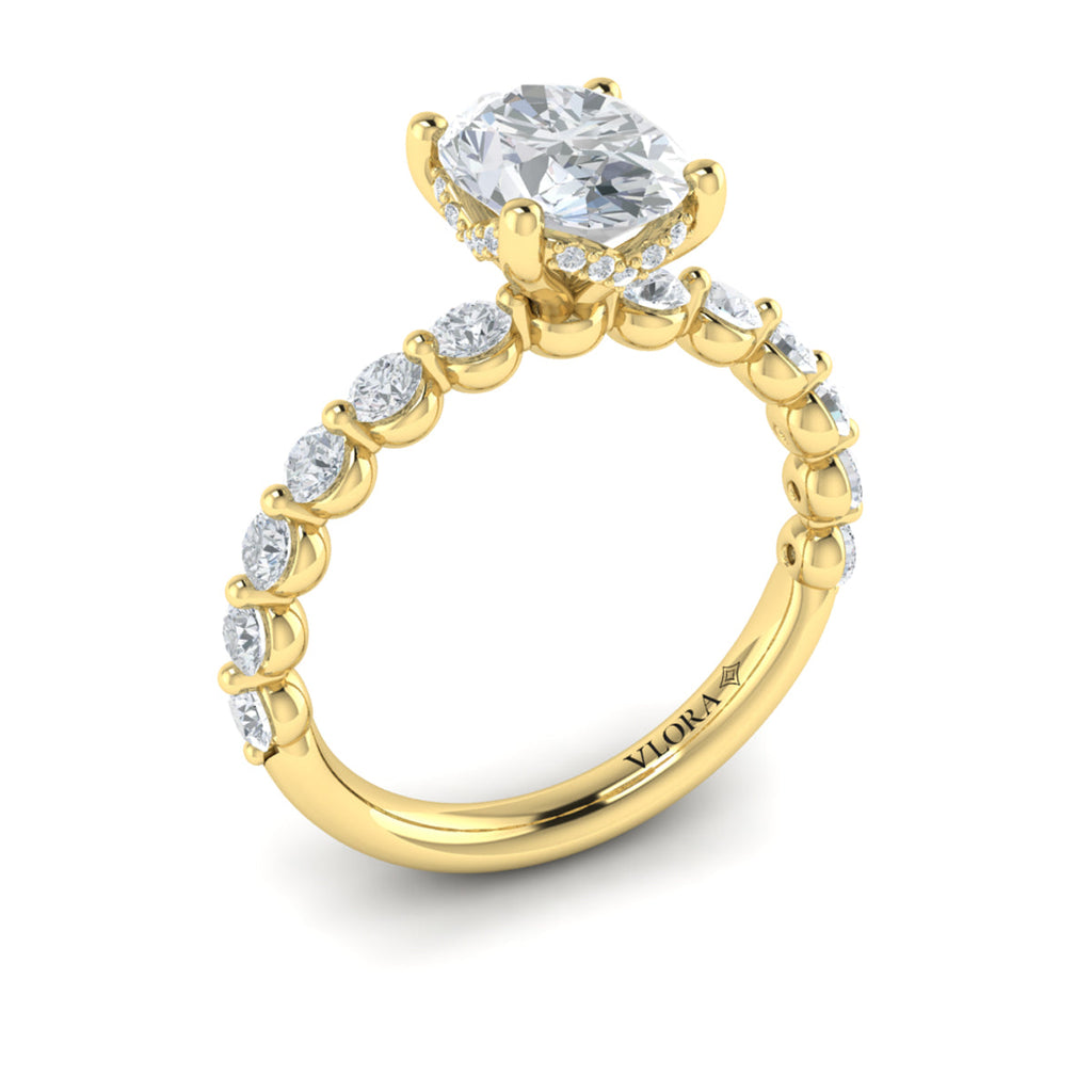 Vlora Bubble Diamond Engagement Ring Builder