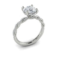 Vlora Diamond Twist Engagement Ring Builder