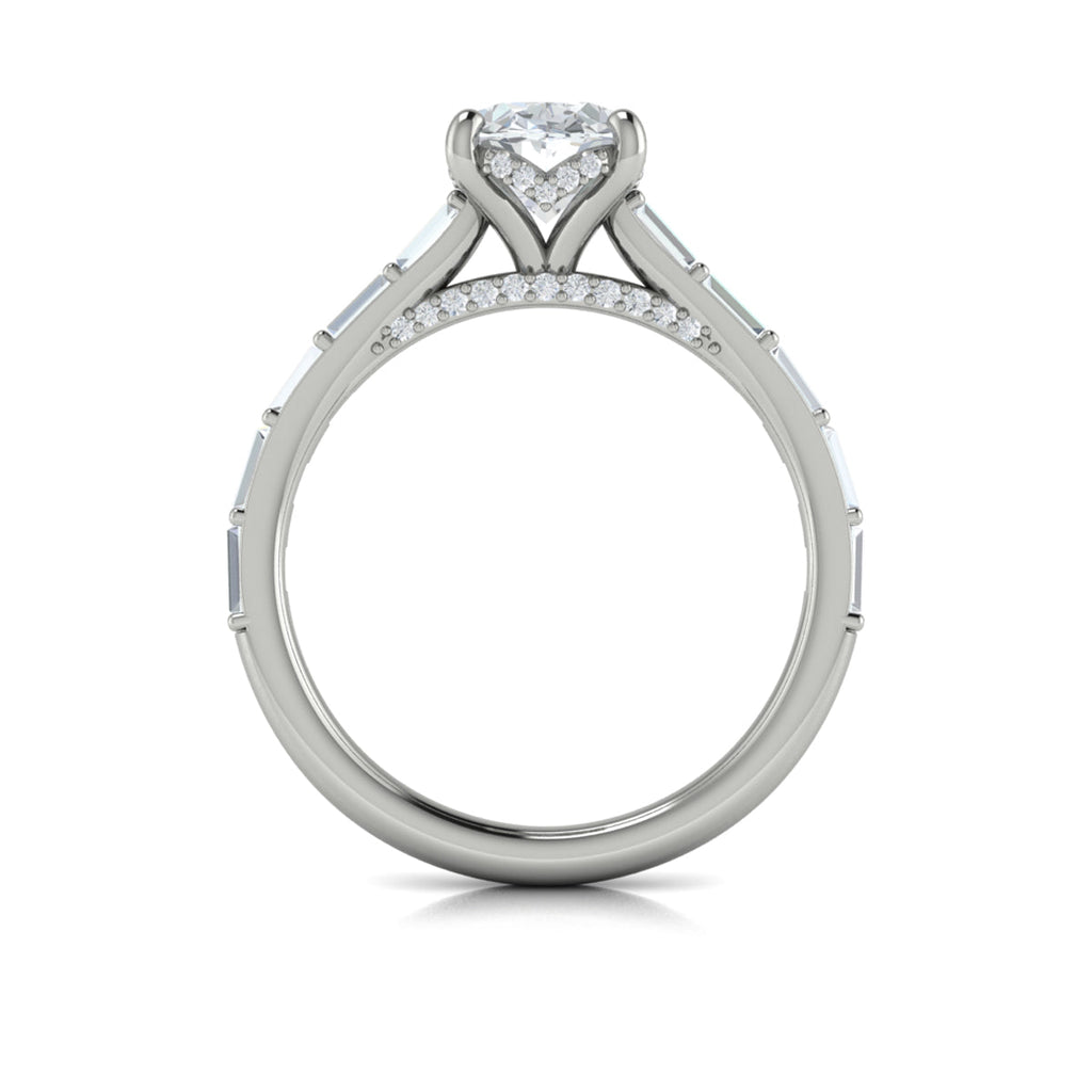 Vlora Baguette Diamond Engagement Ring Builder