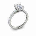 Vlora Baguette Diamond Engagement Ring Builder