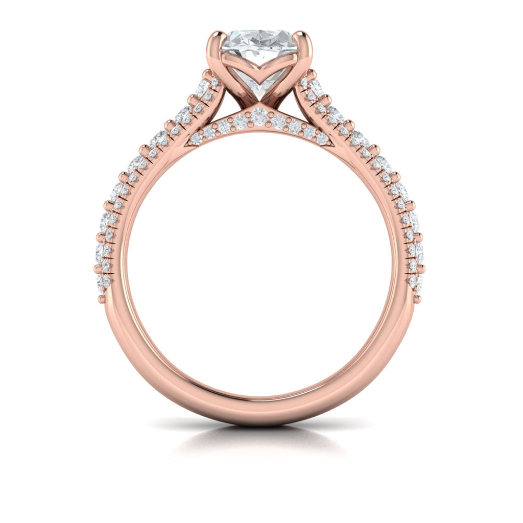 Vlora Three Row Engagement Ring Builder
