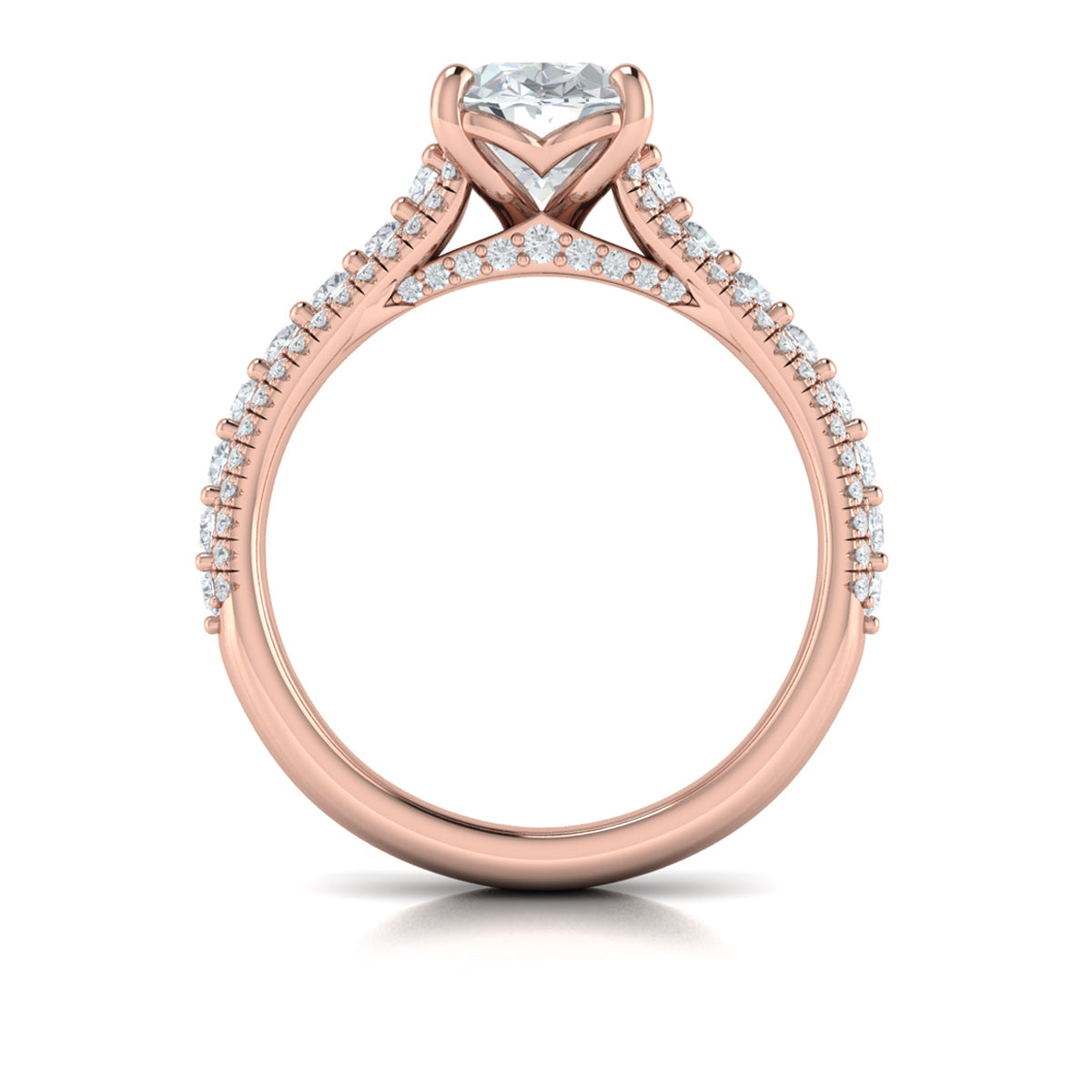 Vlora Three Row Engagement Ring Builder