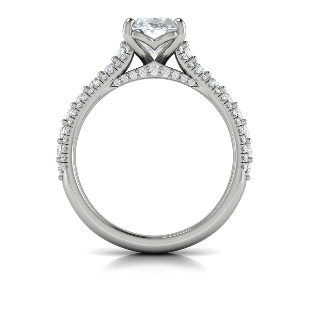 Vlora Three Row Engagement Ring Builder
