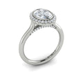 Vlora Bezel Halo Engagement Ring Builder