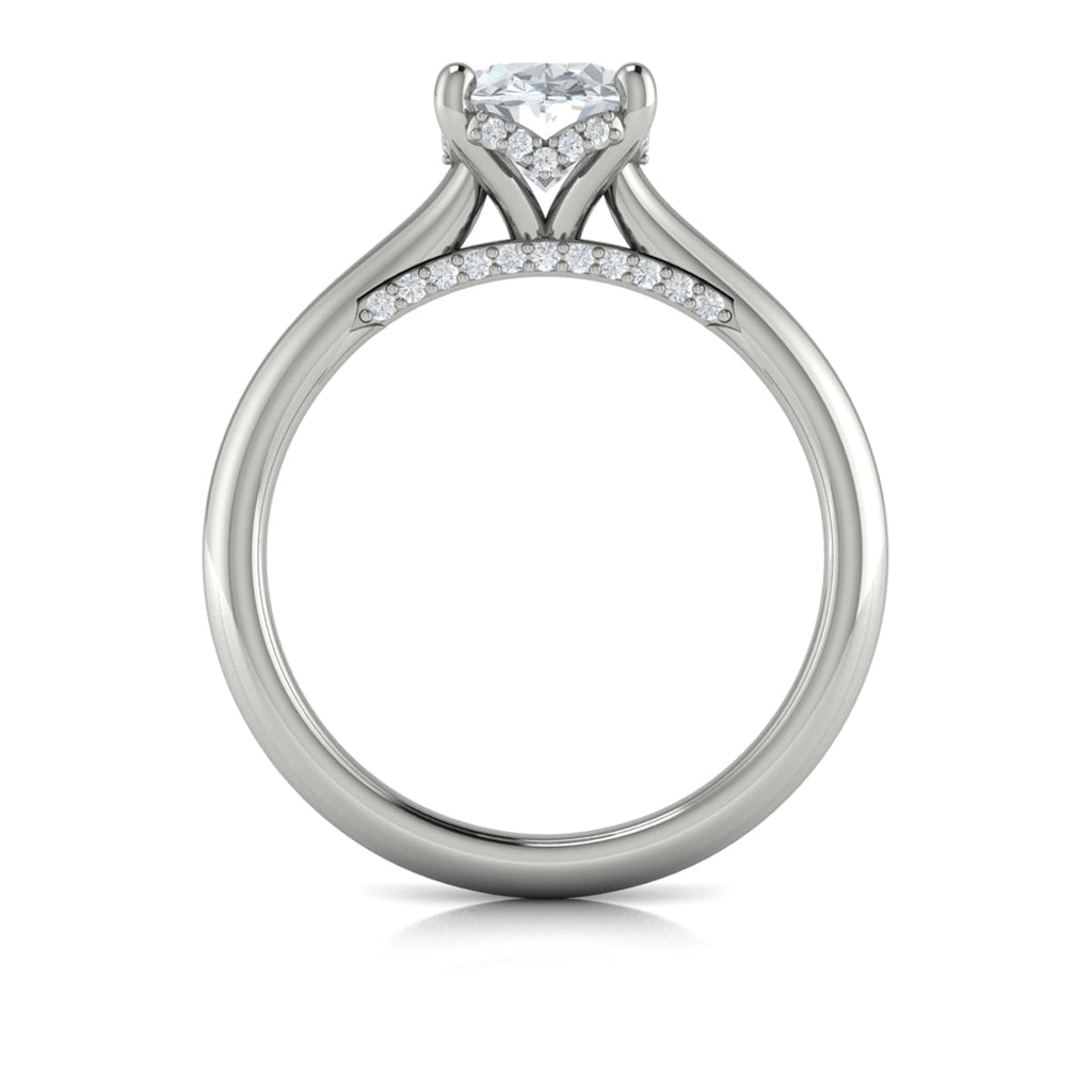 Vlora Solitaire Cathedral Engagement Ring Builder