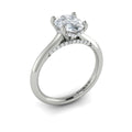 Vlora Solitaire Cathedral Engagement Ring Builder