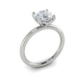 Vlora Solitaire Hidden Halo Engagement Ring Builder