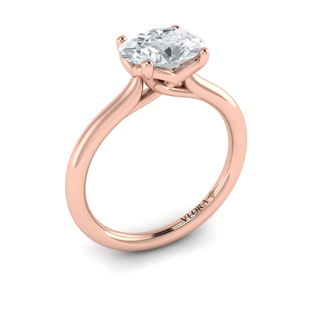 Vlora East-West Solitaire Engagement Ring Builder