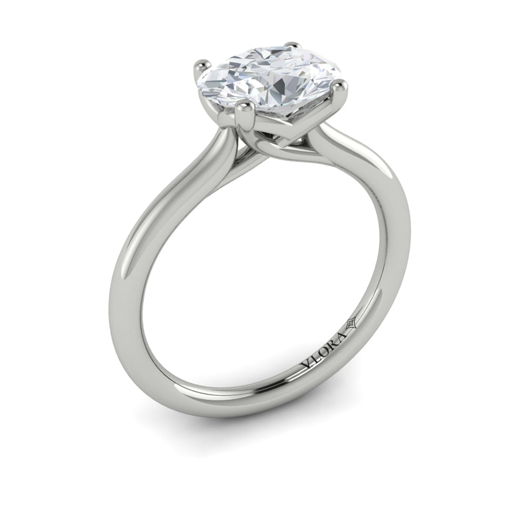 Vlora East-West Solitaire Engagement Ring Builder
