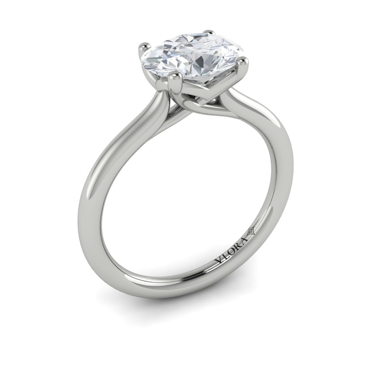 Vlora East-West Solitaire Engagement Ring Builder