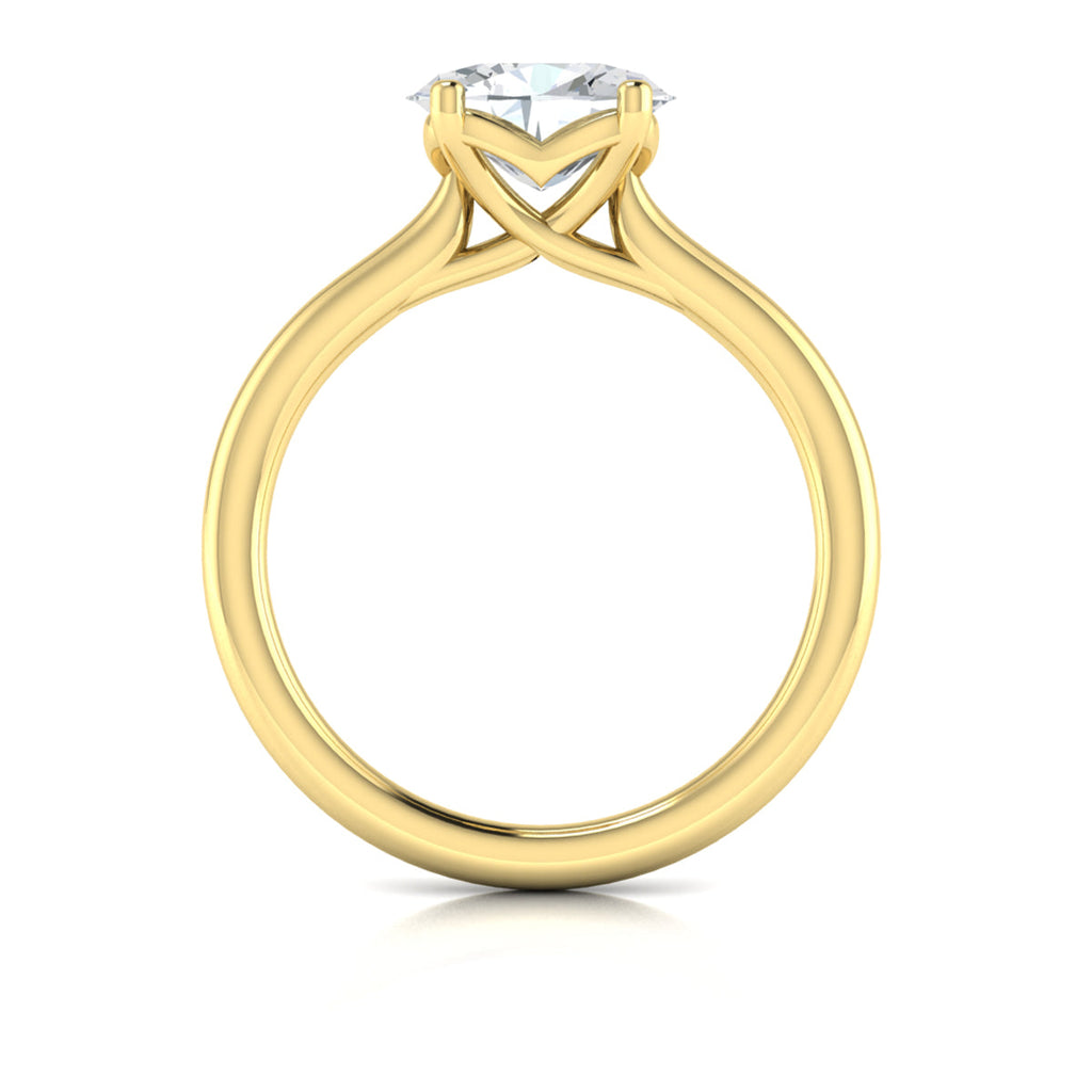 Vlora East-West Solitaire Engagement Ring Builder