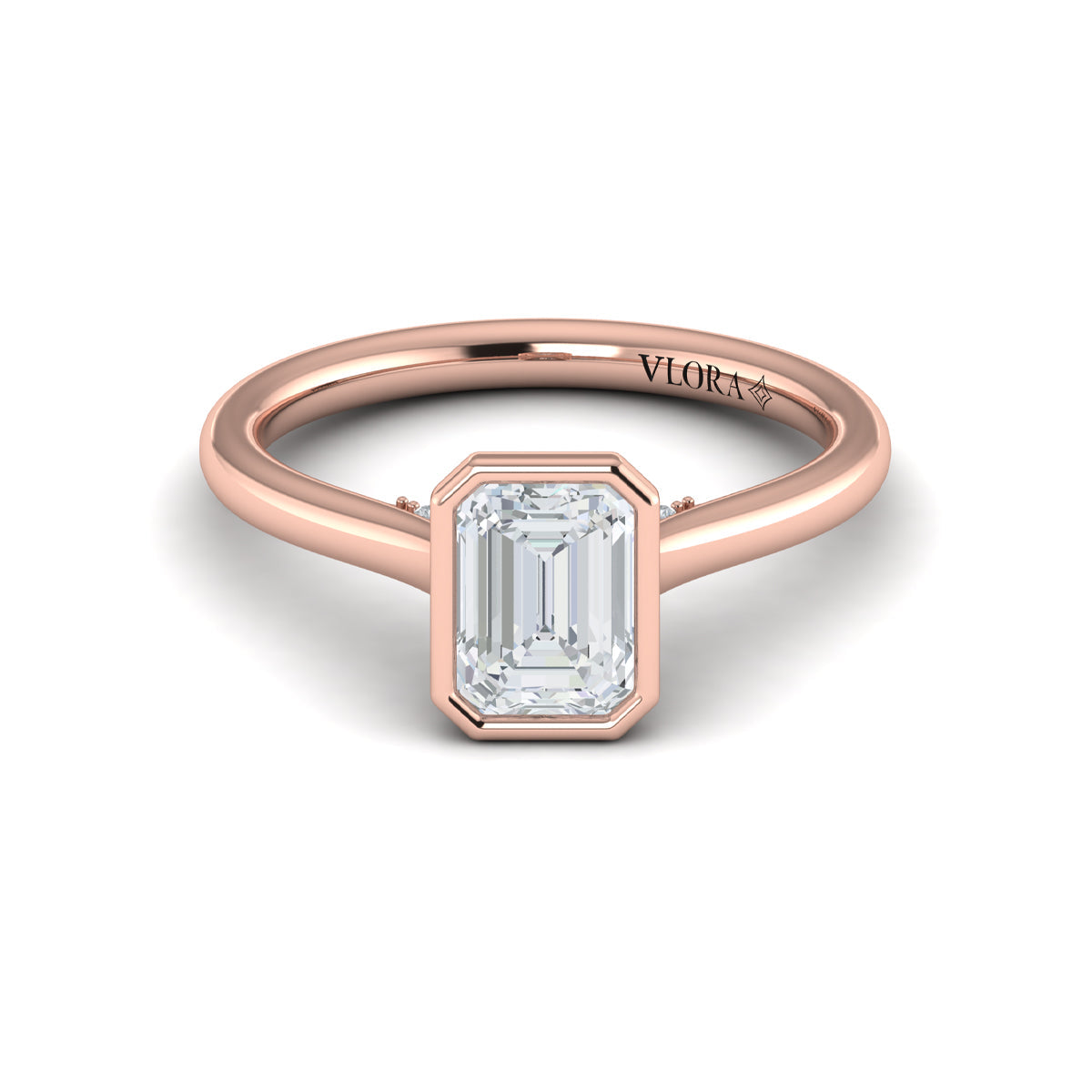 Vlora Bezel Solitaire Engagement Ring Builder