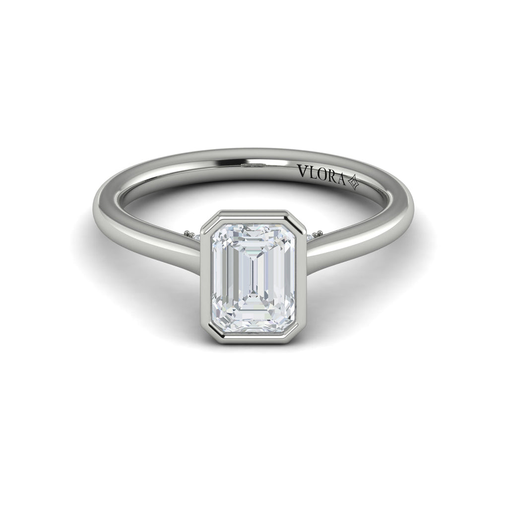 Vlora Bezel Solitaire Engagement Ring Builder