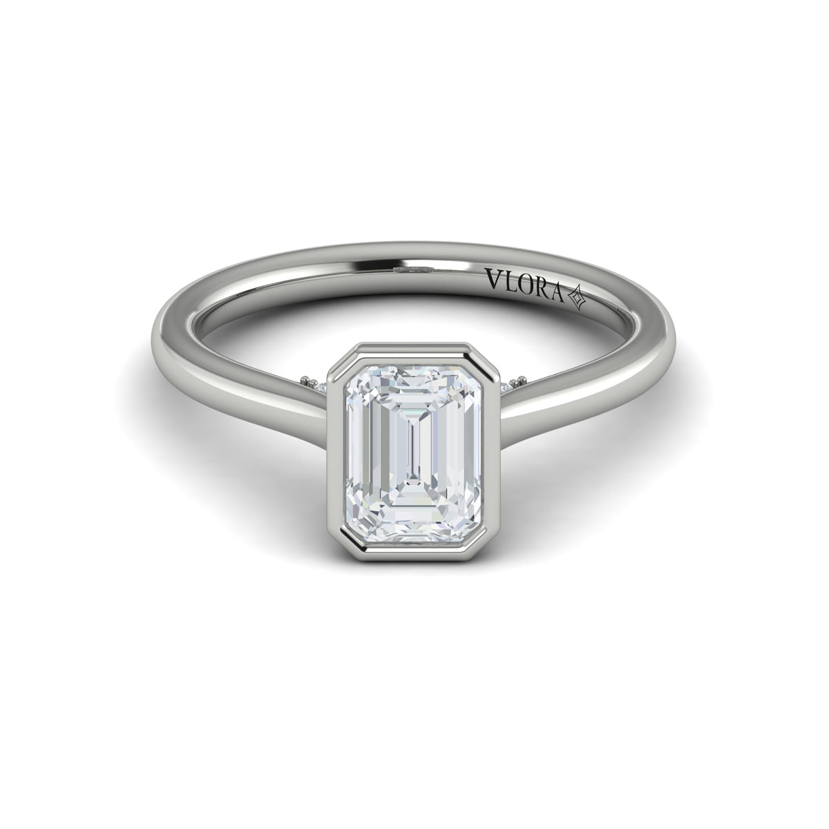 Vlora Bezel Solitaire Engagement Ring Builder