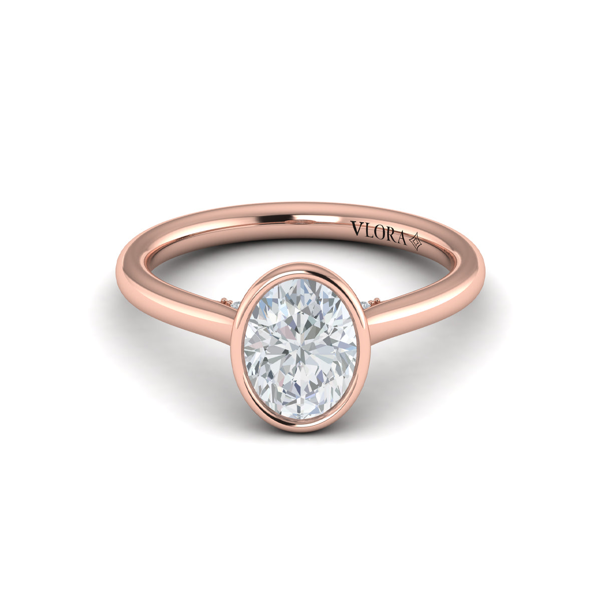 Vlora Bezel Solitaire Engagement Ring Builder