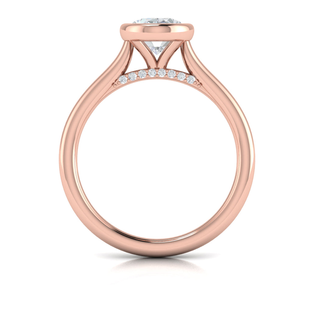 Vlora Bezel Solitaire Engagement Ring Builder