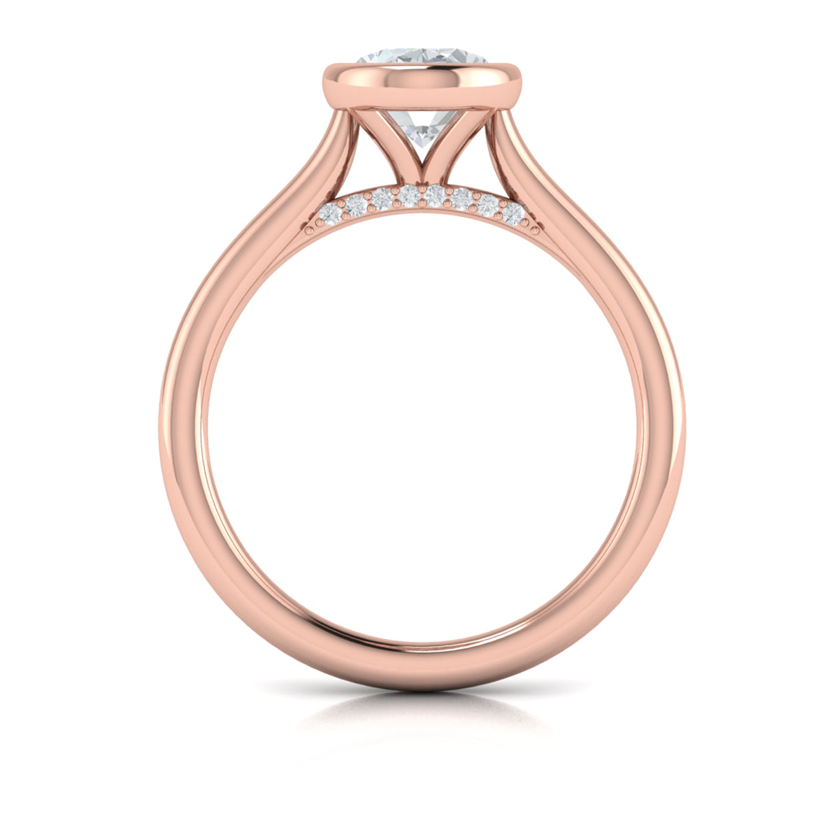 Vlora Bezel Solitaire Engagement Ring Builder