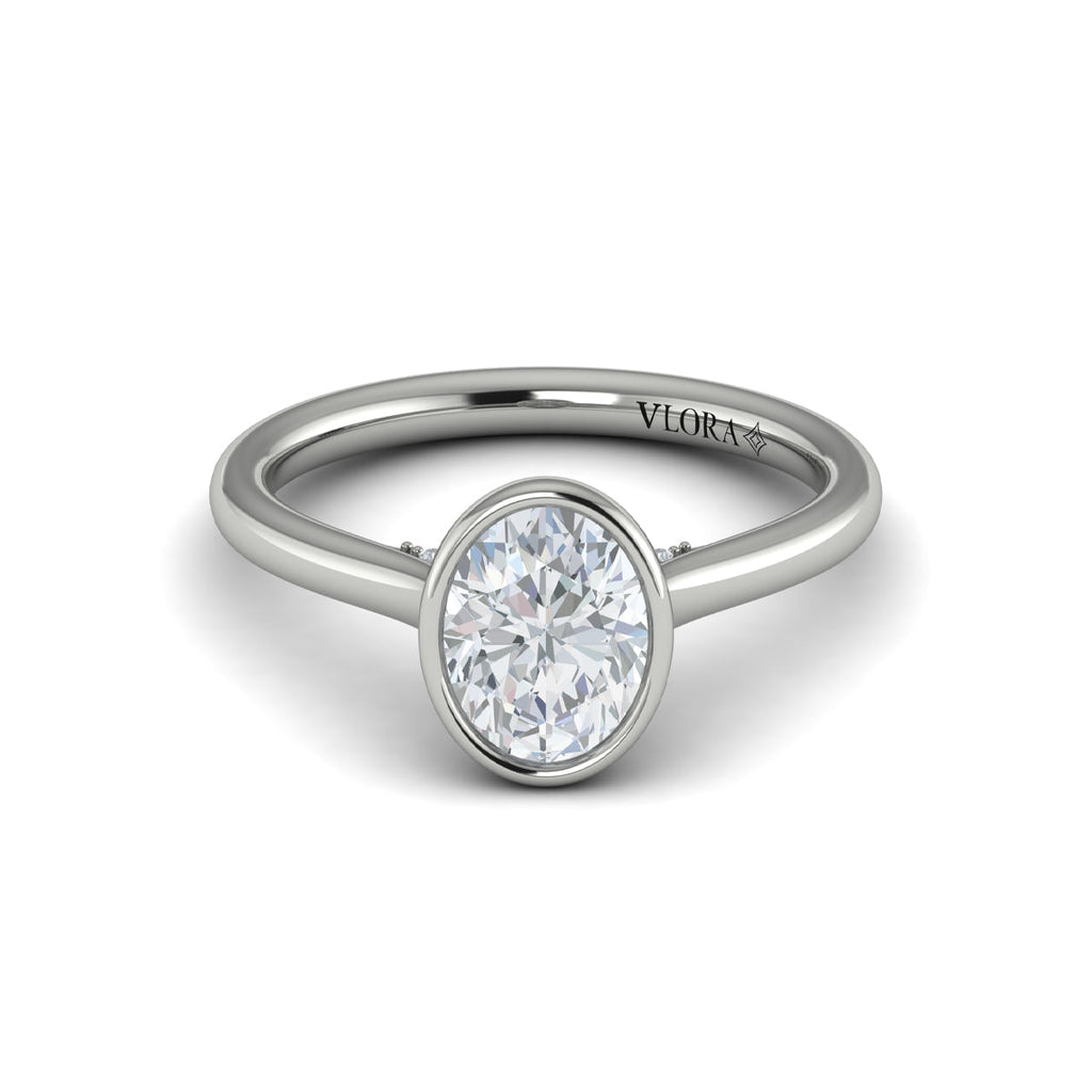 Vlora Bezel Solitaire Engagement Ring Builder