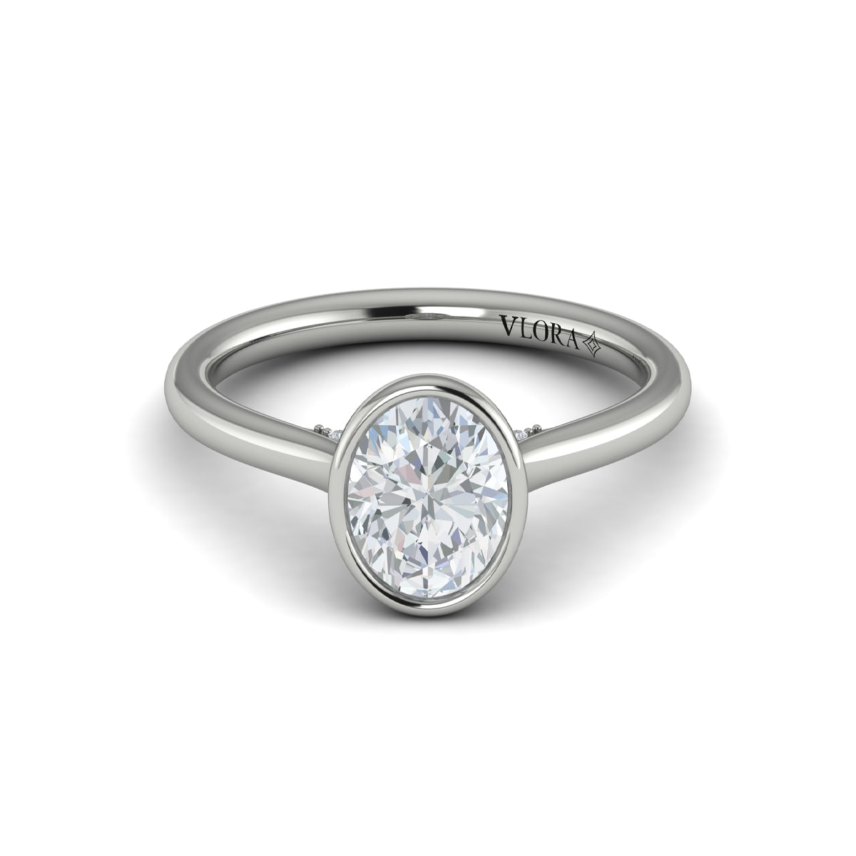 Vlora Bezel Solitaire Engagement Ring Builder