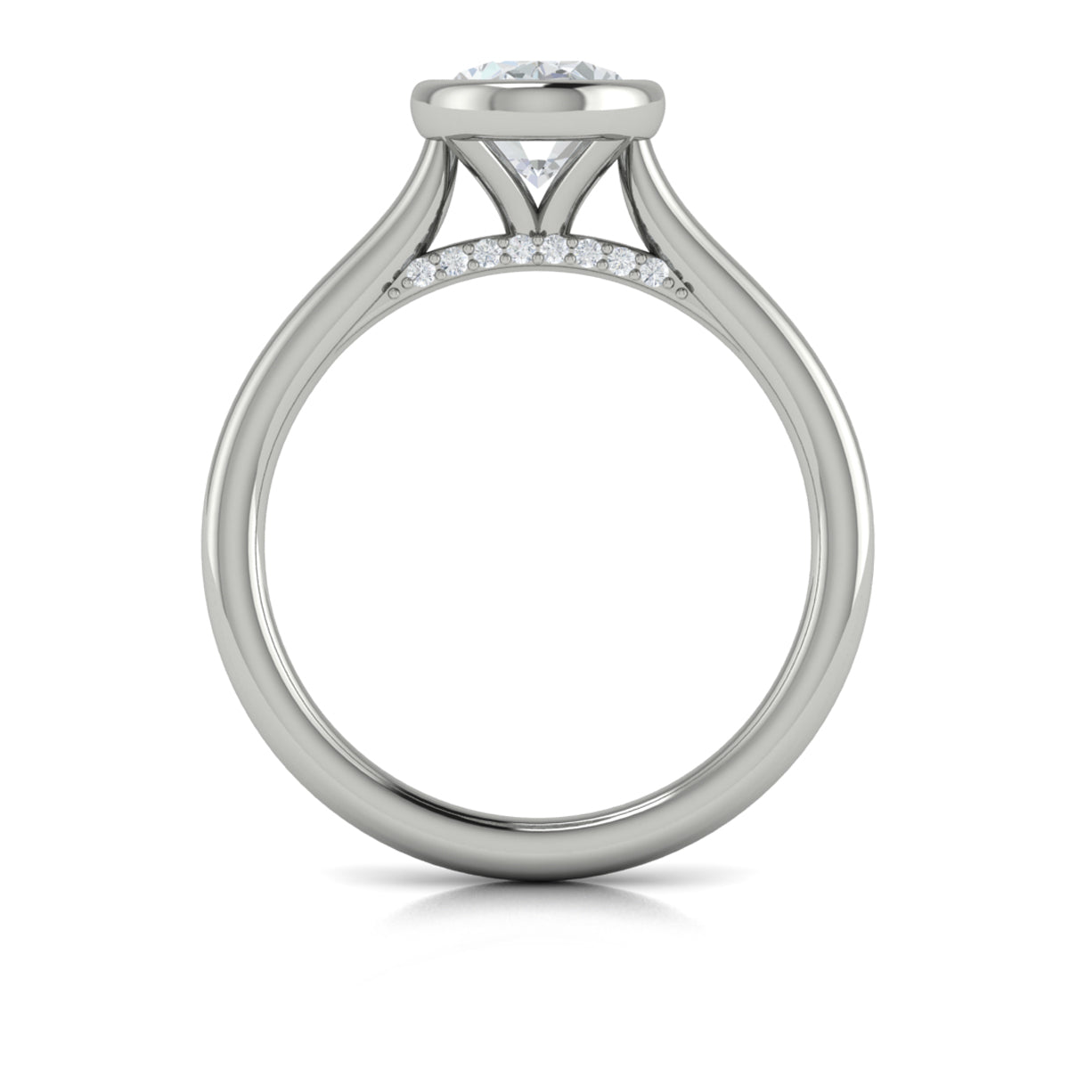 Vlora Bezel Solitaire Engagement Ring Builder