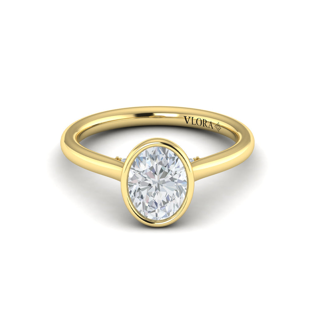 Vlora Bezel Solitaire Engagement Ring Builder