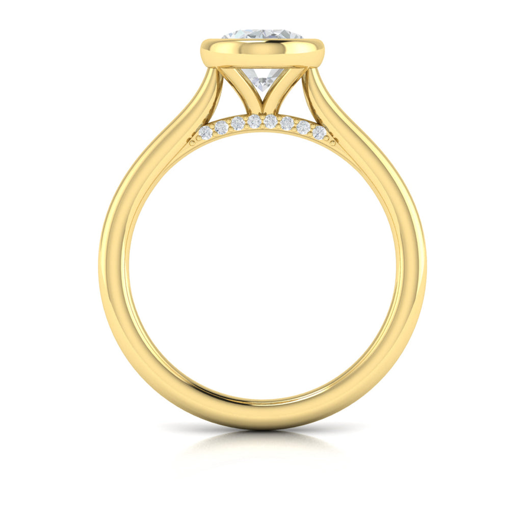 Vlora Bezel Solitaire Engagement Ring Builder