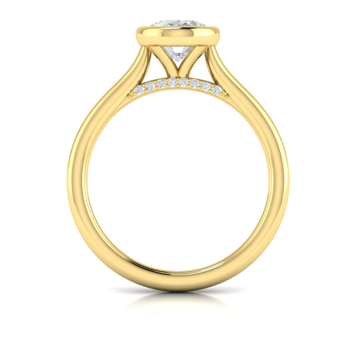 Vlora Bezel Solitaire Engagement Ring Builder