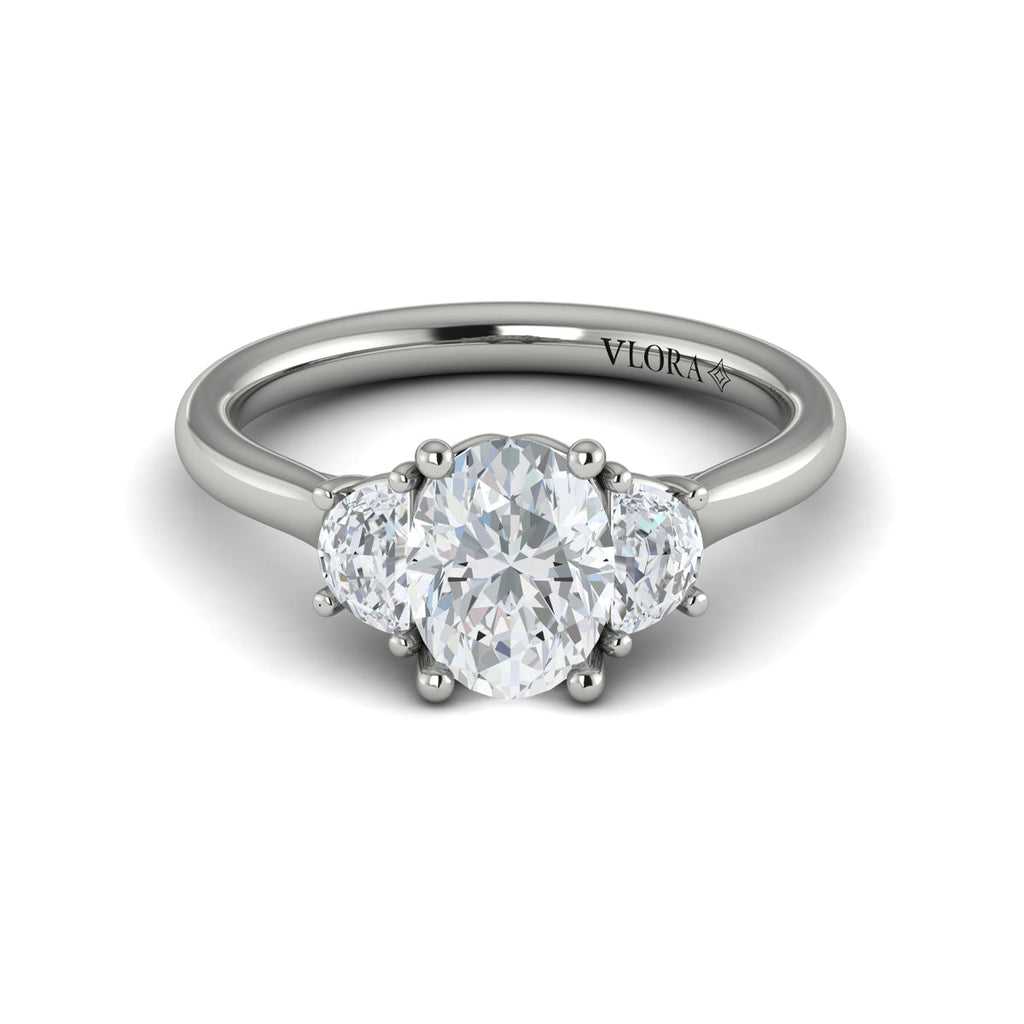 Vlora Three Stone Engagement Ring