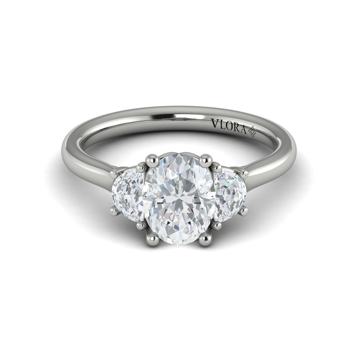 Vlora Three Stone Engagement Ring