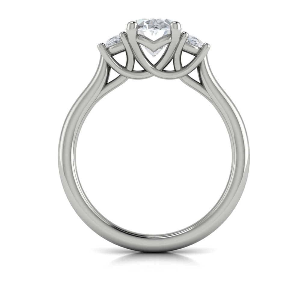 Vlora Three Stone Engagement Ring