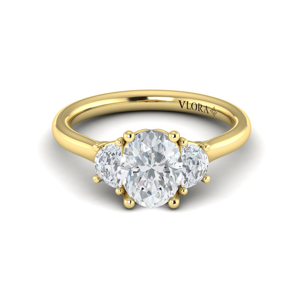 Vlora Three Stone Engagement Ring