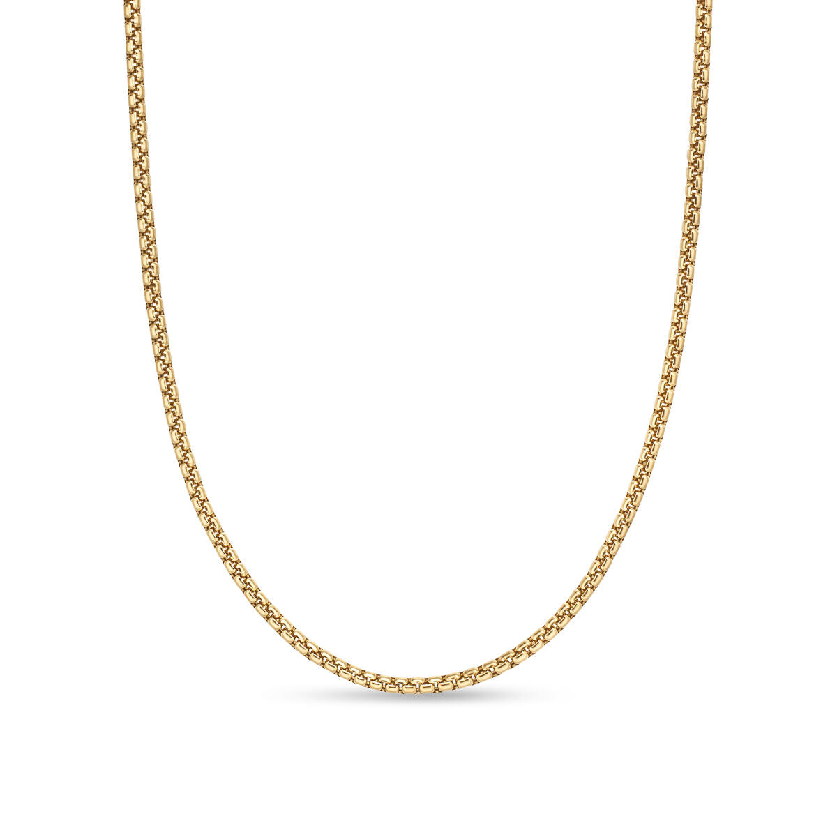 David Yurman Yellow Gold 2.7 mm Box Chain Necklace
