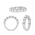 White Gold Seven Stone Two Carat Diamond Wedding Band