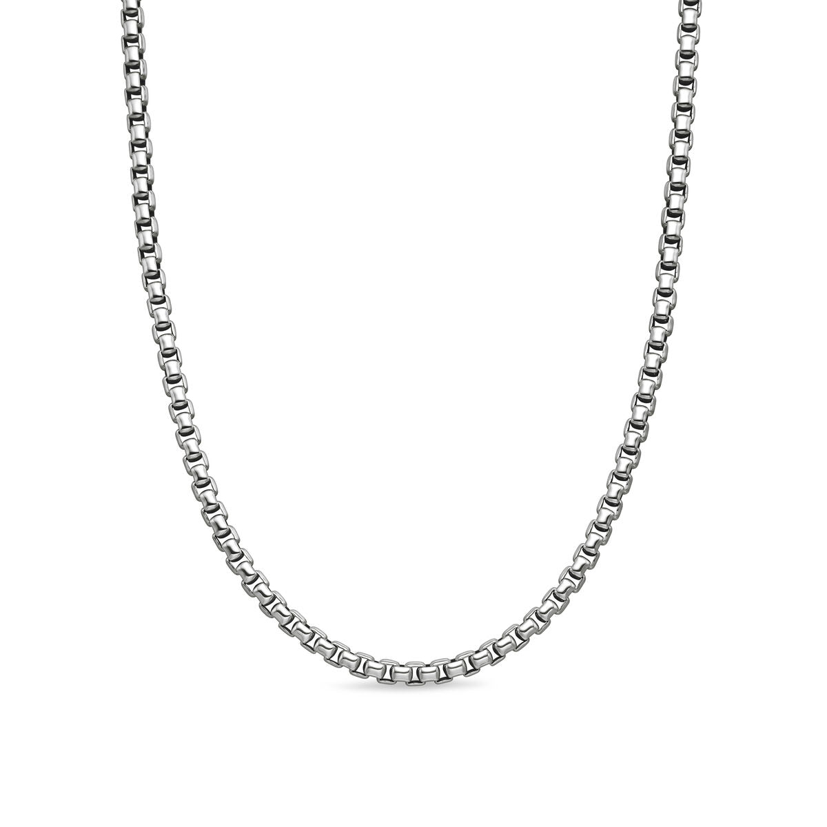 David Yurman Sterling Silver Box Chain Necklace